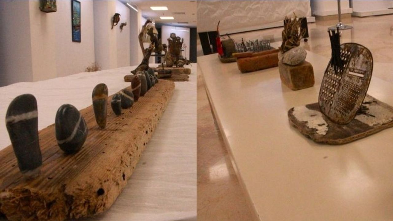 Yavuz Berberoğlu’nun driftwood sanatı sergisi TSKM’de
