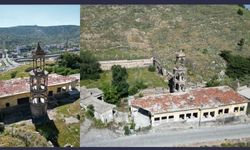 Tarihi Çan Kulesi restore ediliyor.