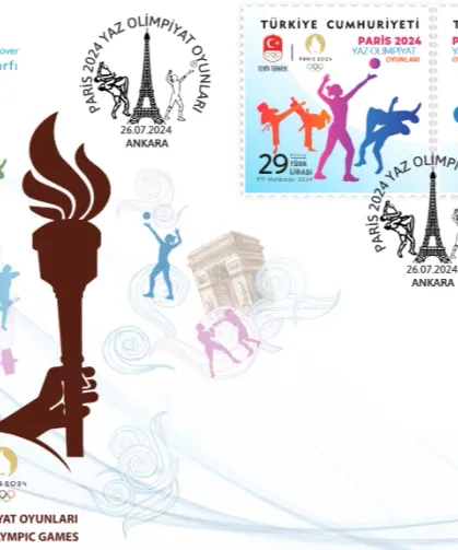 PTT'den 'Paris 2024 Yaz Olimpiyat Oyunları'na özel pul ve zarf