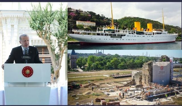 Cumhurbaşkanı Erdoğan, Edirne Sarayı restorasyonu devam ederken Savarona yatını restore ettik, açıyoruz.