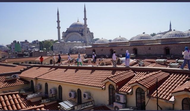 Kapalıçarşı çatısından Sultanahmet, fotoğraf tutkunlarını büyüledi