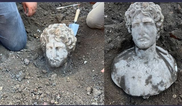 Prusias ad Hypium'da İmparator Hadrian'ın rahibi Proklos'un büstü bulundu