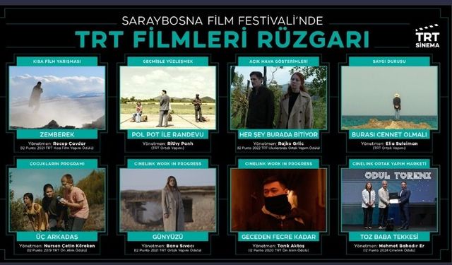 Saraybosna Film Festivali’nde TRT ortak yapımı ve TRT destekli 8 film yer alacak