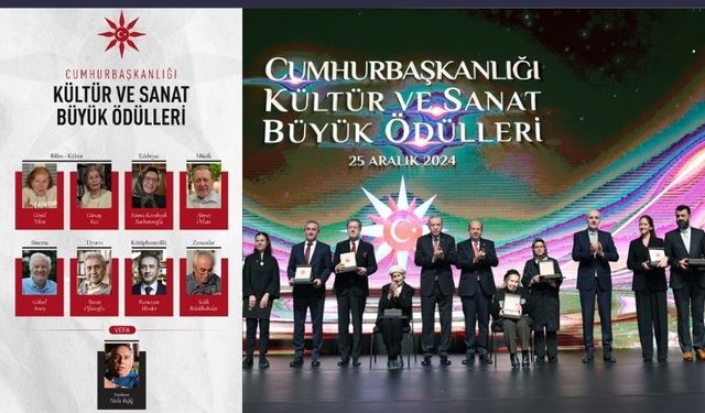 Cumhurbaşkanlığı Kültür ve Sanat Büyük Ödülleri sahiplerini buldu.