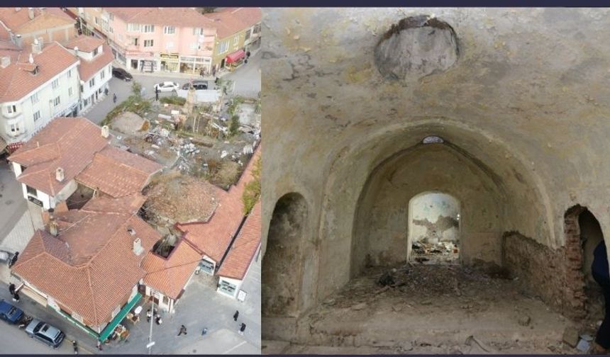 900 yıllık Güpür Hamamı’nın restorasyonu başladı.