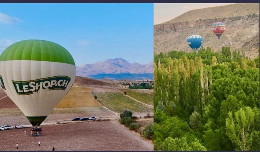 Ihlara Vadisi balon turları, Hasandağı ve Belisırma ile Selime Peri bacaları rotasında ilgi görüyor.