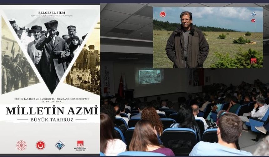 “Milletin Azmi: Büyük Taarruz” belgesel filmi gösterime girdi.