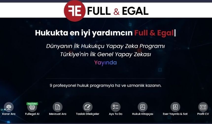 Dünyanın ilk “hukukçu yapay zekası” Türkiye’de geliştirildi