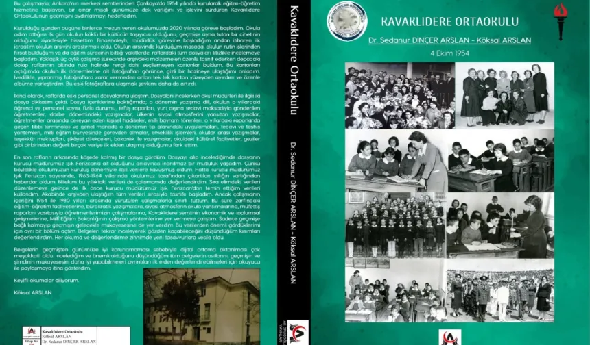 Kavaklıdere Ortaokulu'nun 1954-1980 yıllarını kapsayan tarihi, arşiv belgeleri kitaplaştırıldı