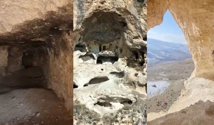 Erzurum'un “Kırk Pencereli Mağaraları” gün yüzüne çıkıyor.